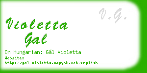 violetta gal business card