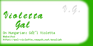 violetta gal business card